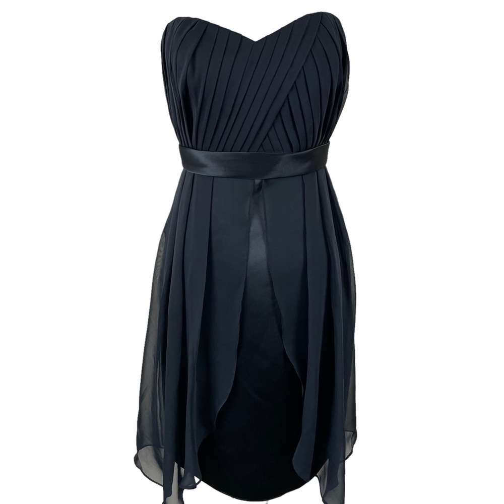 Eden Bridesmaids Black Sweetheart Neckline Dress